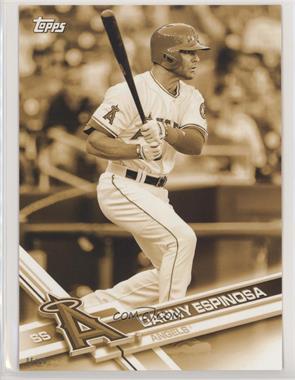 2017 Topps Los Angeles Angels - [Base] - Topps.com Online Exclusive 5 x 7 Gold #ANG-5 - Danny Espinosa /10