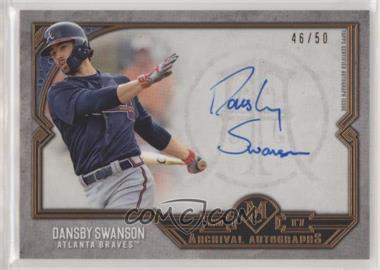 2017 Topps Museum Collection - Archival Autographs - Copper #AA-DS - Dansby Swanson /50