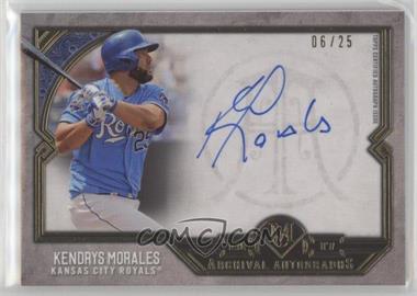 2017 Topps Museum Collection - Archival Autographs - Gold #AA-KMO - Kendrys Morales /25