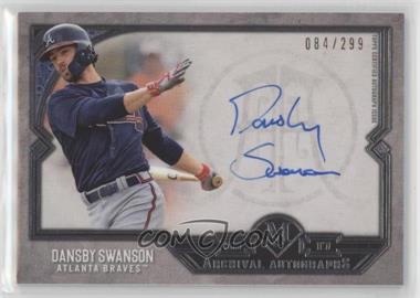 2017 Topps Museum Collection - Archival Autographs #AA-DS - Dansby Swanson /299