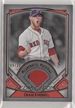 2017 Topps Museum Collection - Meaningful Material Relics - Copper #MR-CKI - Craig Kimbrel /35