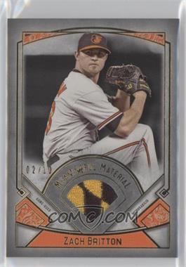 2017 Topps Museum Collection - Meaningful Material Relics - Gold #MR-ZB - Zach Britton /10