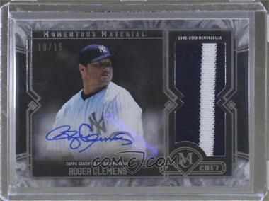 2017 Topps Museum Collection - Momentous Material Jumbo Patch Autographs #JPA-RC - Roger Clemens /15