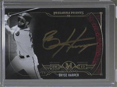 2017 Topps Museum Collection - Premium Prints Autographs #PP-BH - Bryce Harper /25
