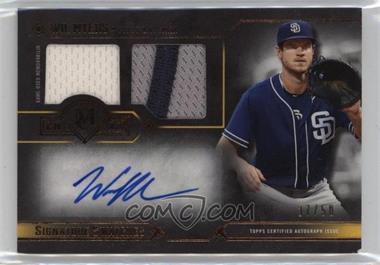 2017 Topps Museum Collection - Signature Swatches Single Player Dual Relic Autographs - Copper #DRA-WM - Wil Myers /50