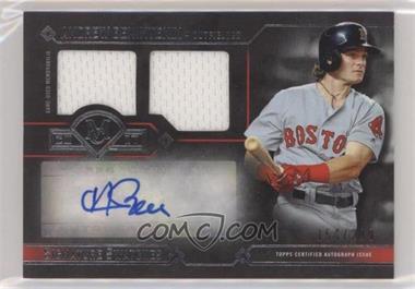 2017 Topps Museum Collection - Signature Swatches Single Player Dual Relic Autographs #DRA-ABN - Andrew Benintendi /299