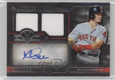 2017 Topps Museum Collection - Signature Swatches Single Player Dual Relic Autographs #DRA-ABN - Andrew Benintendi /299