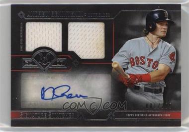 2017 Topps Museum Collection - Signature Swatches Single Player Dual Relic Autographs #DRA-ABN - Andrew Benintendi /299