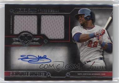 2017 Topps Museum Collection - Signature Swatches Single Player Dual Relic Autographs #DRA-MSA - Miguel Sano /299