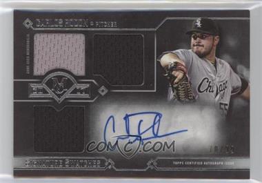 2017 Topps Museum Collection - Signature Swatches Single Player Triple Relic Autographs #TRA-CR - Carlos Rodon /99