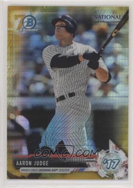 2017 Topps National Convention - Bowman Chrome - Gold Prism Refractor #BNR-AJ - Aaron Judge /50