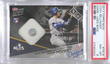 2017 Topps Now - Topps Online Exclusive [Base] - Base Relics #741A - NLDS - Cody Bellinger /99 [PSA 8 NM‑MT]
