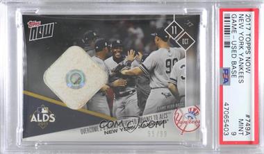 2017 Topps Now - Topps Online Exclusive [Base] - Base Relics #749A - ALDS - New York Yankees /99 [PSA 9 MINT]