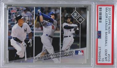 2017 Topps Now - Topps Online Exclusive [Base] #310 - 1,101 HRs Sets an MLB Record… /1247 [PSA 10 GEM MT]