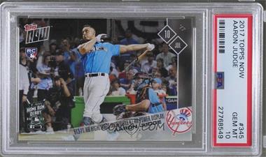 2017 Topps Now - Topps Online Exclusive [Base] #345 - Home Run Derby - Aaron Judge /5352 [PSA 10 GEM MT]