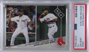 2017 Topps Now - Topps Online Exclusive [Base] #483 - Boston Red Sox /416 [PSA 10 GEM MT]