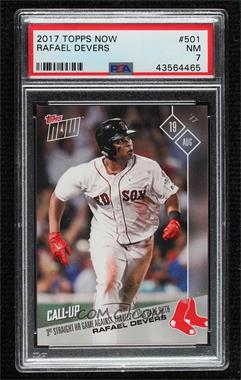2017 Topps Now - Topps Online Exclusive [Base] #501 - Rafael Devers /792 [PSA 7 NM]