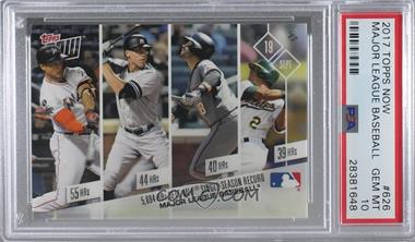 2017 Topps Now - Topps Online Exclusive [Base] #626 - Giancarlo Stanton, Aaron Judge, J.D. Martinez, Khris Davis /773 [PSA 10 GEM MT]