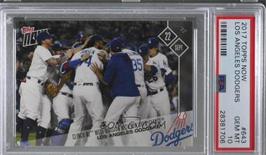 2017 Topps Now - Topps Online Exclusive [Base] #643 - Los Angeles Dodgers Team /579 [PSA 10 GEM MT]