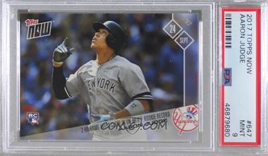 2017 Topps Now - Topps Online Exclusive [Base] #647 - Aaron Judge /1835 [PSA 9 MINT]