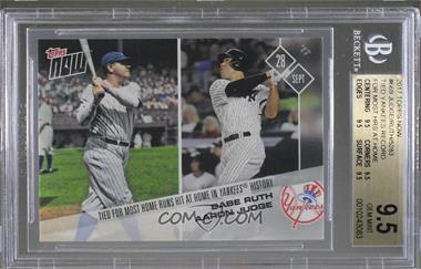 2017 Topps Now - Topps Online Exclusive [Base] #669 - Babe Ruth, Aaron Judge /5283 [BGS 9.5 GEM MINT]