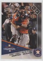 Astros Celebrate Final out of Game 7 (Charlie Morton, Brian McCann) #/4,294