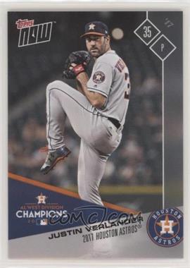 2017 Topps Now - Topps Online Exclusive Post Season #PS-49 - Justin Verlander /430