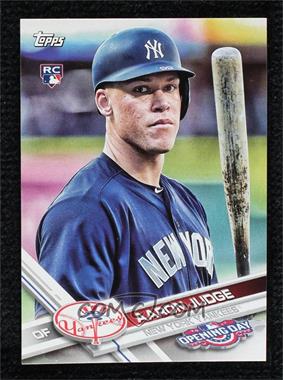 2017 Topps Opening Day - [Base] #147.2 - SP Variation - Aaron Judge (Close-Up with Bat)