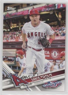 2017 Topps Opening Day - [Base] #75.1 - Mike Trout (Running with Glove)