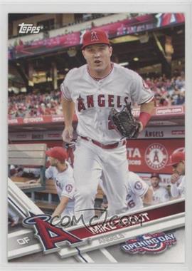 2017 Topps Opening Day - [Base] #75.1 - Mike Trout (Running with Glove)