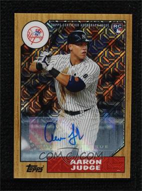 2017 Topps Silver Pack 1987 Design Chrome - Autographs #87A-AJ - Aaron Judge /199