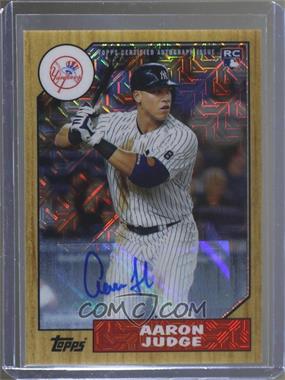 2017 Topps Silver Pack 1987 Design Chrome - Autographs #87A-AJ - Aaron Judge /199