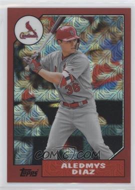 2017 Topps Silver Pack 1987 Design Chrome - [Base] - Red #87-AD - Aledmys Diaz /20