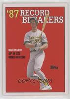 1988 Topps Baseball Record Breakers Design - Mark McGwire #/1,166
