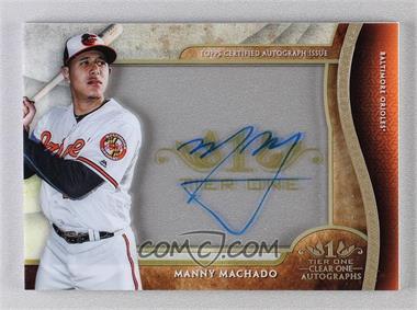 2017 Topps Tier One - Clear One Autographs #C1A-MMA - Manny Machado /5