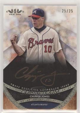 2017 Topps Tier One - Prime Performers Autographs - Copper Ink #PPA-CJ - Chipper Jones /25