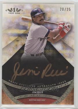 2017 Topps Tier One - Prime Performers Autographs - Copper Ink #PPA-JRI - Jim Rice /25