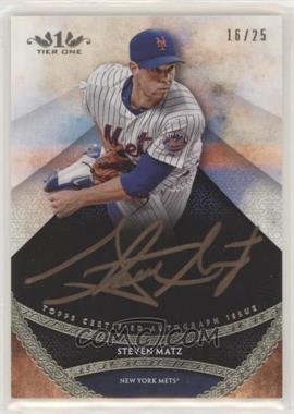 2017 Topps Tier One - Prime Performers Autographs - Copper Ink #PPA-SMT - Steven Matz /25