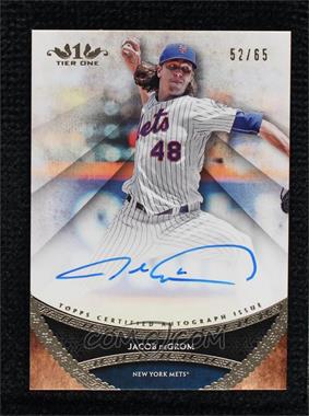 2017 Topps Tier One - Prime Performers Autographs #PPA-JDE - Jacob deGrom /65