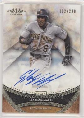 2017 Topps Tier One - Prime Performers Autographs #PPA-SMR - Starling Marte /200