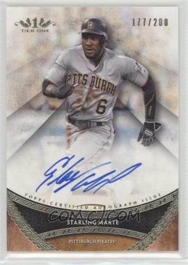 2017 Topps Tier One - Prime Performers Autographs #PPA-SMR - Starling Marte /200