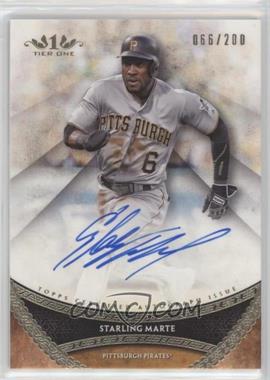 2017 Topps Tier One - Prime Performers Autographs #PPA-SMR - Starling Marte /200