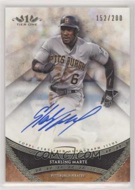 2017 Topps Tier One - Prime Performers Autographs #PPA-SMR - Starling Marte /200