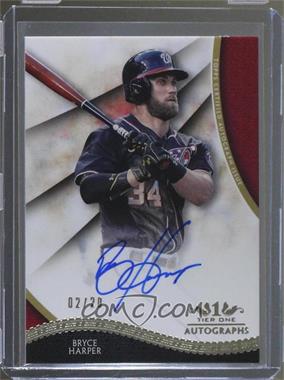 2017 Topps Tier One - Tier One Autographs #T1A-BH - Bryce Harper /20