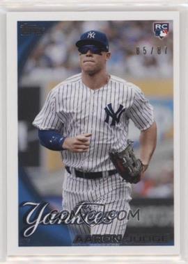 2017 Topps Transcendent - Topps History Aaron Judge VIP Party #AJ-2010 - Aaron Judge (2010 Design) /87