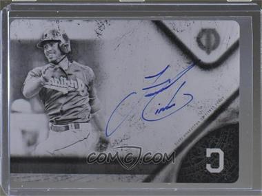 2017 Topps Tribute - Tribute Autographs - Printing Plate Black #TA-FL - Francisco Lindor /1