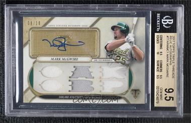 2017 Topps Triple Threads - Autograph Relics #TTAR-MMC1 - Mark McGwire /18 [BGS 9.5 GEM MINT]