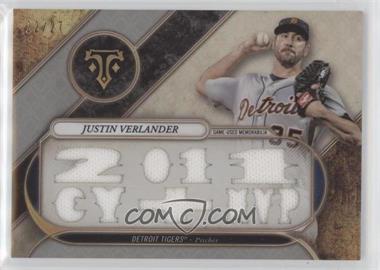 2017 Topps Triple Threads - Relics - Silver #TTR-JV2 - Justin Verlander /27