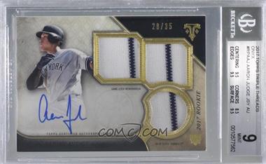 2017 Topps Triple Threads - Rookies and Future Phenoms Autographs - Onyx #RPA-AJ - Aaron Judge /35 [BGS 9 MINT]