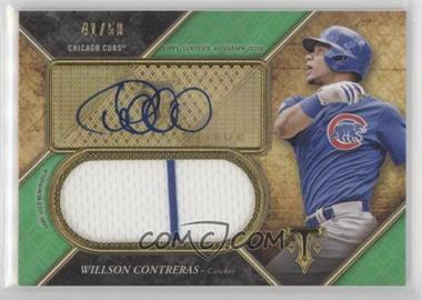 2017 Topps Triple Threads - Unity Autograph Jumbo Relics - Emerald #UAJR-WC - Willson Contreras /50